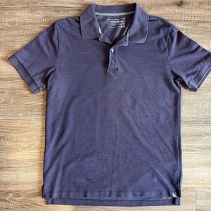 Eddie Bauer Men’s Polo Shirt Purple Short Sleeve Size Medium